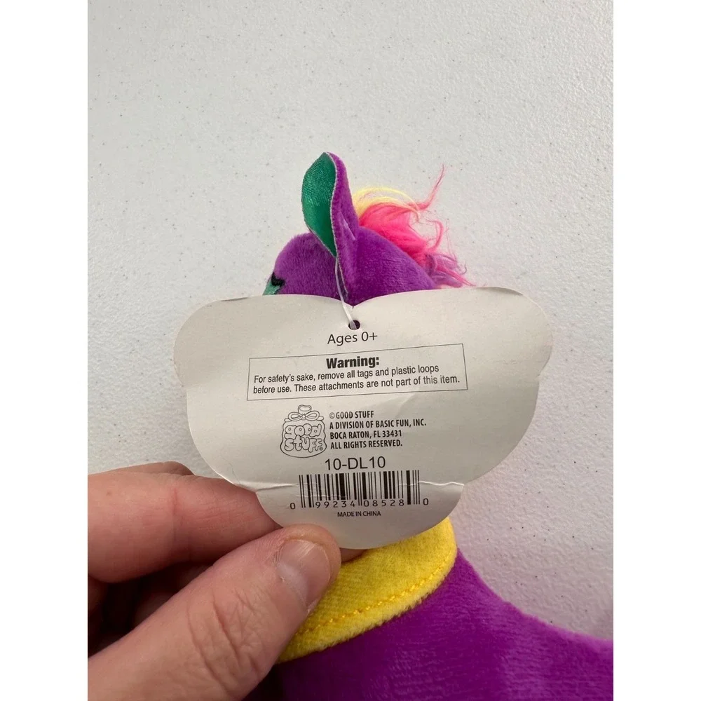 No Drama Llama Plush Toy Purple Green Star Glasses 8